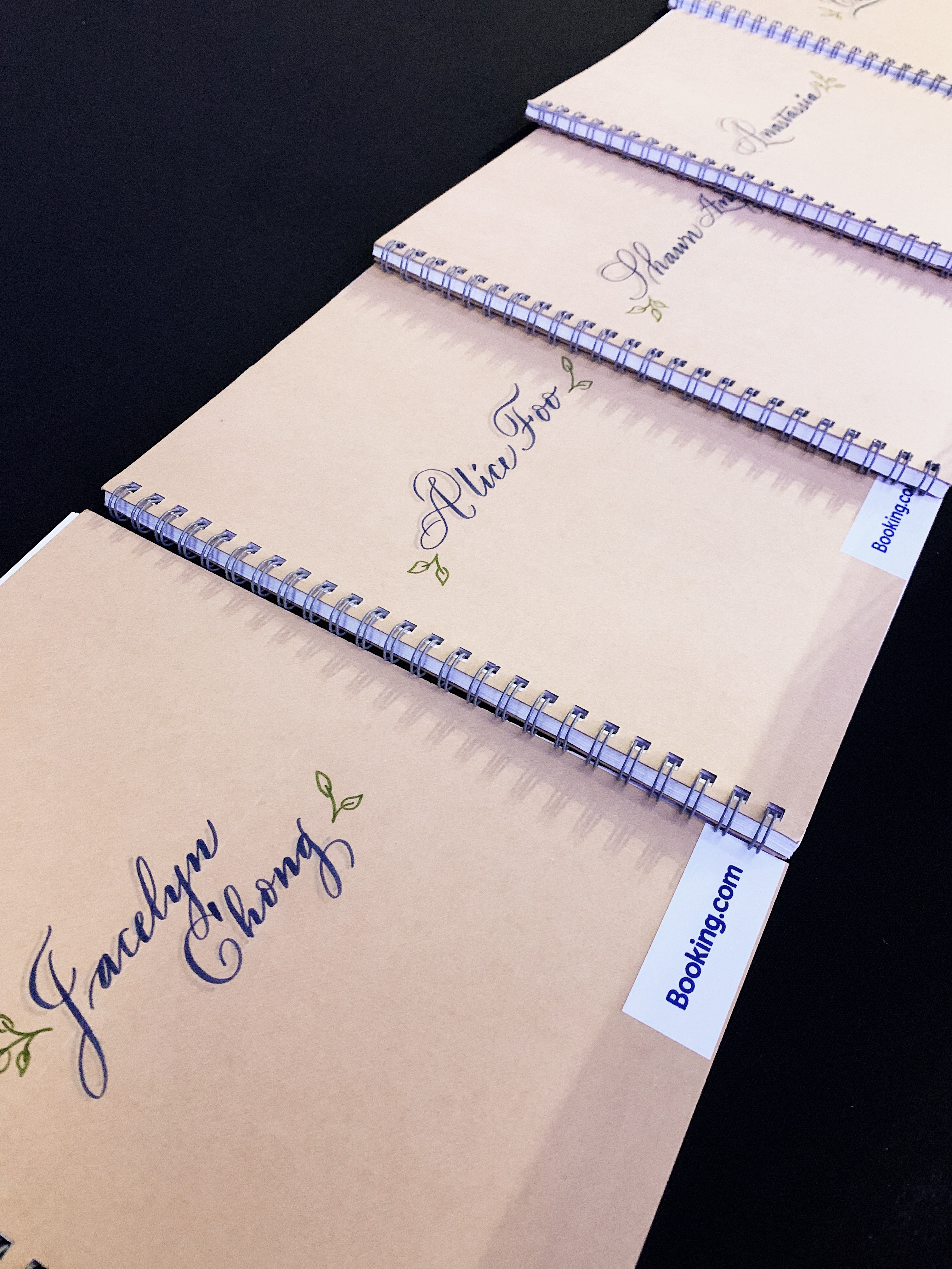 Live Calligraphy at Booking.com Company Function